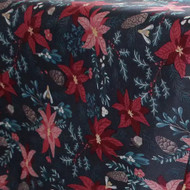 St Nicholas Square Navy Blue Botanical Tablecloth 60x120 Oblong