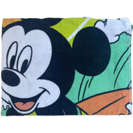 Disney Plush Cotton Mickey Mouse Surfing Beach Towel 28x58