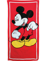 Disney Mickey Mouse Classic Red Beach Towel 28x58