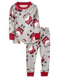 Carters Infant Boys Gray Santa's Favorite Shirt & Pants Christmas Pajamas