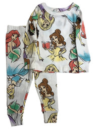 Disney Princess Infant & Toddler Girls Long Sleeve Cotton Pajamas Sleep Set
