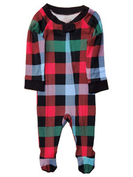 Infant Boys & Girls Red Plaid Christmas Sleeper Holiday Pajamas