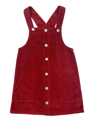 Wonder Nation Baby and Toddler Girls Burgundy Corduroy Jumper Dress