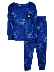 PlayStation Boys Blue Long Sleeve T-Shirt & Sleep Pants Pajama Set