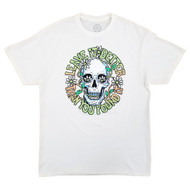 Mens & Big Mens White Leave It Better Skull Flower Graphic Tee T-Shirt