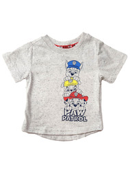 Paw Patrol Toddler Boys Gray Chase, Rubble & Marshal Tee Shirt T-Shirt