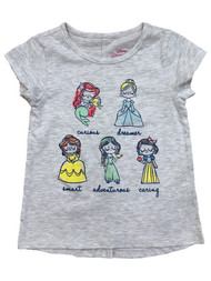 Disney Princess Toddler Girls Ariel Cinderella Jasmine Belle  Tee T-Shirt