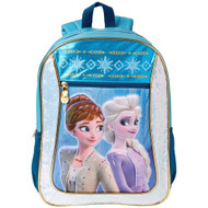 Disney Frozen Anna & Elsa 16" Backpack With Silver Sequins, School Book Bag
