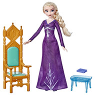 Disney's Frozen 2 Elsa's Throne Set Fashion Doll, Pajama Dress & Shoes