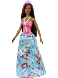 Barbie Dreamtopia Royal Princess Doll with Pink Streaked Brunette Hair