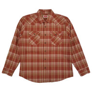 Wrangler Mens Arabian Spice Plaid Slim Fit Long Sleeve Woven Shirt