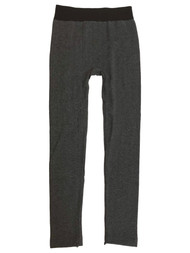 Muk Luks Womens Gray Stretch Fit Fleece Lined Leggings Pants
