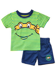 Infant Boys TMNT Ninja Turtles Michelangelo T-Shirt & Shorts Set 18 Month