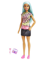 Barbie Makeup Artist Doll with Teal Hair and CareerThemed Palette and Brush