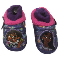 Disney Toddler Girls Purple Sparkle Encanto Slippers House Shoes