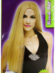 Womens 24 Inch Blonde Wig Halloween