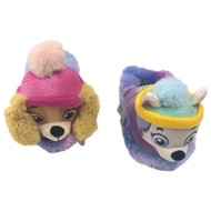 Paw Patrol Toddler Girls Fuzzy Sequin Skye & Everest Slippers House Shoes