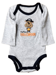 Carters Infant Boys Gray Pirate Puppy "My First Halloween" Bodysuit Shirt