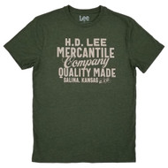 Lee Mens Green Graphic Print Tee Short Sleeve Crew Neck T-Shirt