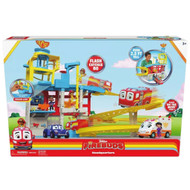 Disney Junior Firebuds HQ Playset with Fire Truck Vehicle & Action Figure