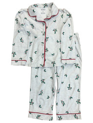 Carters Infant & Toddler Girls Christmas Holiday Mistletoe Pajamas Sleep Set