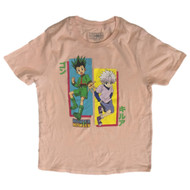 Womens (Jrs) Pink Hunter X Hunter Anime Boyfriend T-Shirt Tee Shirt