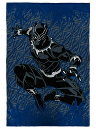 Black Panther King of Wakanda Kids Twin Bed Blanket, Super Soft 62x90