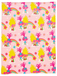 Trolls Band Together Silky Soft Plush Throw Blanket, 46" X 60" Pink