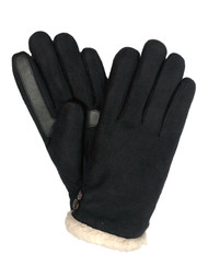 Isotoner SmarTouch Eco Comfort SmartDri Womens Black Touch Screen Gloves S/M