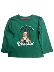Infant & Toddler Boys Green Nutcracker Long Sleeve Christmas T-Shirt Tee