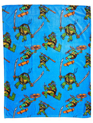 Teenage Mutant Ninja Turtles Kids Silky Soft Plush Throw Blanket, 46" X 60" TMNT