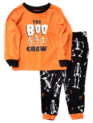 Boys & Girls Black Boo Crew Halloween Shirt & Pants Pajama Set