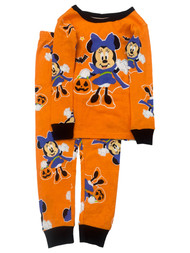 Disney Infant Toddler Girls Minnie Mouse Halloween Vampire Pajama Sleep Set