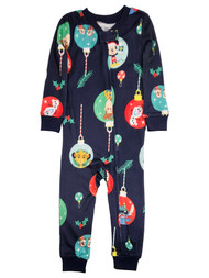 Disney Infant Boys Blue Mickey Mouse, Simba, Olaf Christmas Sleeper Pajamas