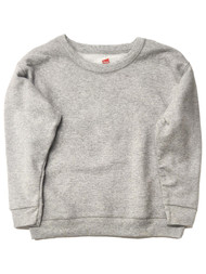 Hanes Boys Heather Gray Crew Neck Sweatshirt Small 6-7