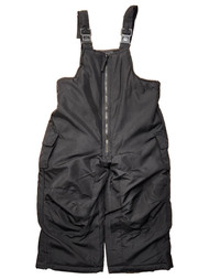 Toddler Boys Black Water & Wind Resistant Snow Bib Overalls Ski Pants