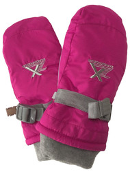 Little Girls Pink & Gray Thinsulate Snow & Ski Mittens 4-6X