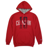 Champion Mens Big & Tall Eclipse Red Powerblend Fleece Hoodie Sweatshirt