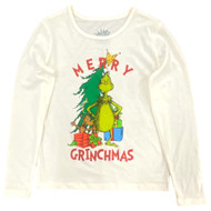 Dr Seuss Girls The Grinch Merry Grinchmas Long Sleeve Graphic T-Shirt Tee