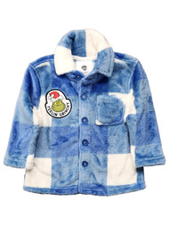 Infant Boys Blue Fleece The Grinch Hooded Snap Front Jacket 12 Months
