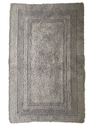 Threshold Performance Chunky Texture Plush Cotton Gray Bath Rug, 20"x34"