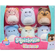 Squishmallows Squishville Varsity Squad Plush, Set of Six 2" Plush Squishmallows