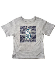 Seattle Mariners Baseball Toddler Boys Gray Logo T-Shirt Tee Shirt