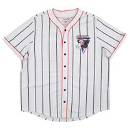 Marvel's Deadpool Mens White Graphic Short Sleeve Baseball Jersey