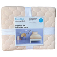 Room Essentials Peach Jersey Honeycomb Twin XL Quilt, Comforter Dorm Bed Cover