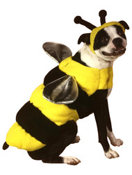 Plush Yellow Bumblebee Pet Dog Halloween Costume 2PC Bumble Bee