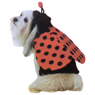 Hooded Red Ladybug Dog Costume 1PC Pet Lady Bug Halloween Outfit