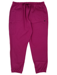 Womens Plum Purple Stretch Scrubs Medical Jogger Pants