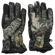 Huntworth Mens Brown Camo Water Repellent Gloves Plush Lined Camofulage L-XL