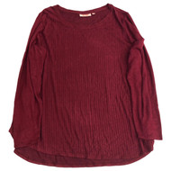 Evri Womens Plus Size Lightweight Sweater Soft Red Speckle